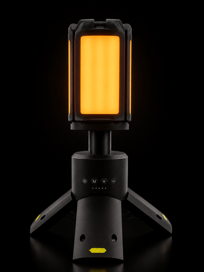 ThistleRay Z4 rechargeable camping lantern folded for storage