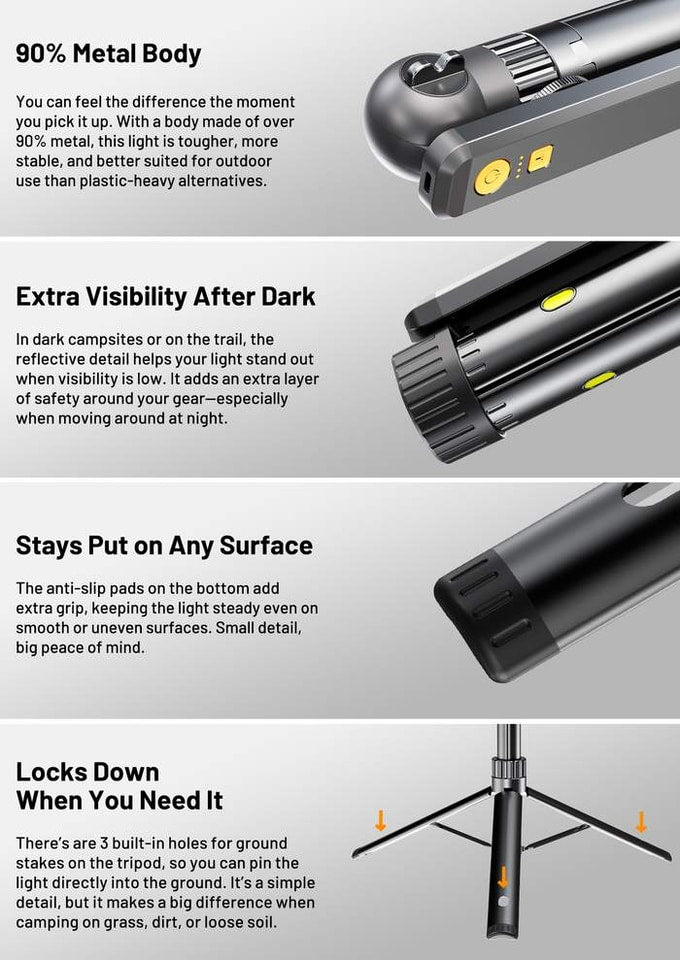 Telescopic Camping Light – ThistleRay Z6